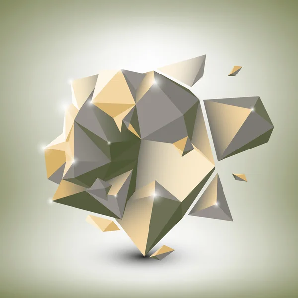 Abstracte dimensionale veelhoekige geometrische achtergrond voor modern design — Stockvector