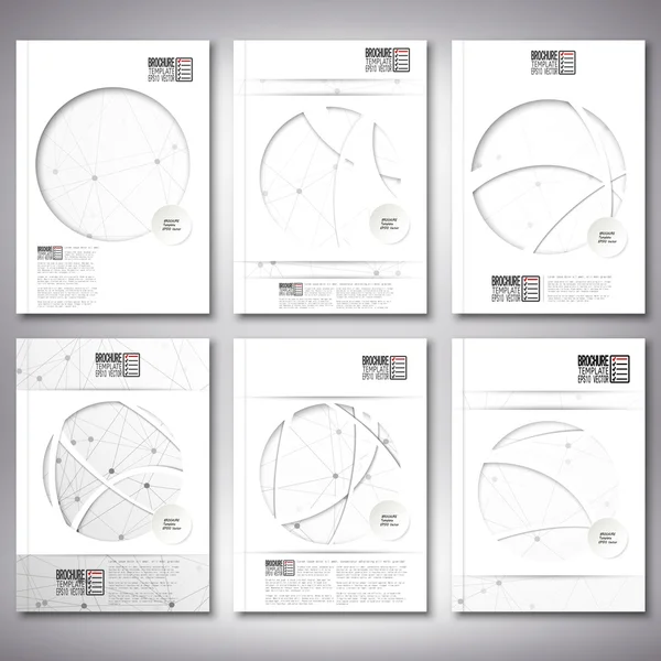 Fondo de estructura molecular. Folleto, folleto o informe para el negocio, vector de plantilla — Vector de stock