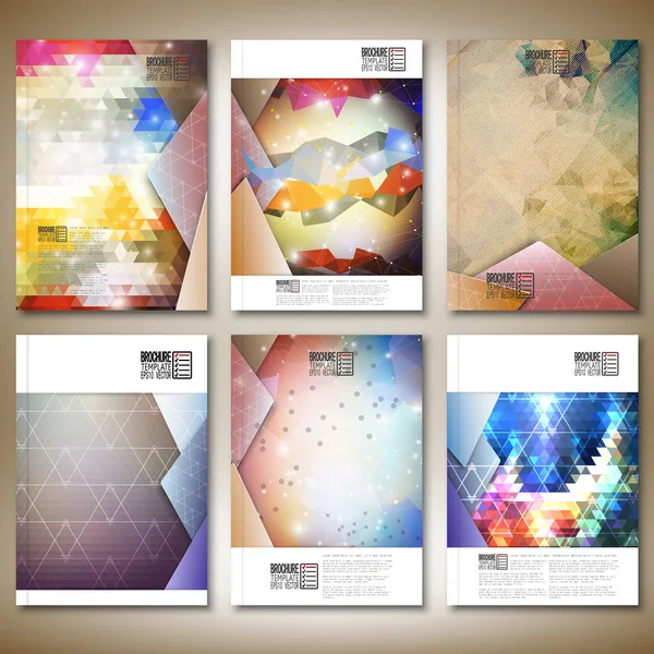 Abstract gekleurde achtergronden, driehoek ontwerp vector. Brochure, flyer of verslag voor het bedrijfsleven, sjablonen vector — Stockvector