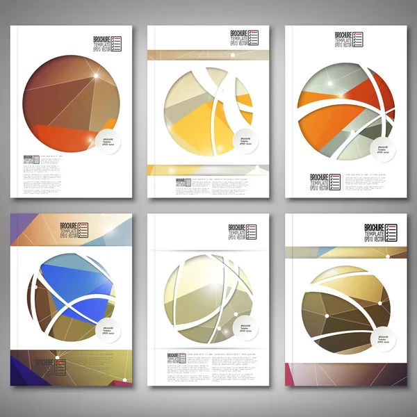 Abstrakter farbiger Hintergrund, Dreieck-Design. Broschüre, Flyer oder Geschäftsbericht, Vorlagenvektor — Stockvektor