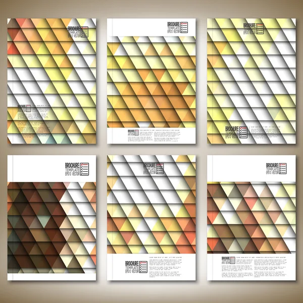 Astratto sfondo colorato, vettore di progettazione triangolo. Brochure, flyer o report per business, template vector — Vettoriale Stock