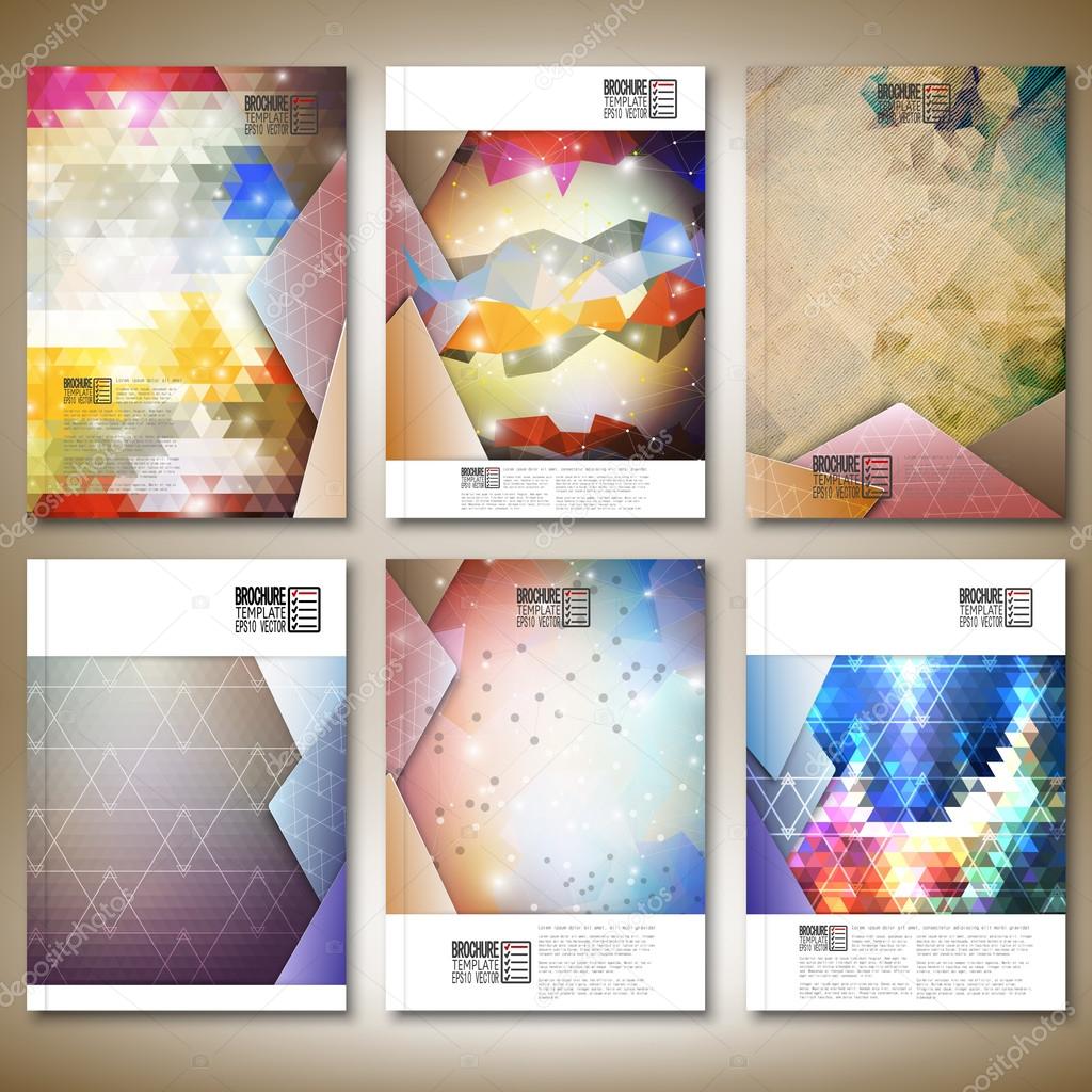 Abstract colored backgrounds, triangle design vector. Brochure, flyer or report for business, templates vector