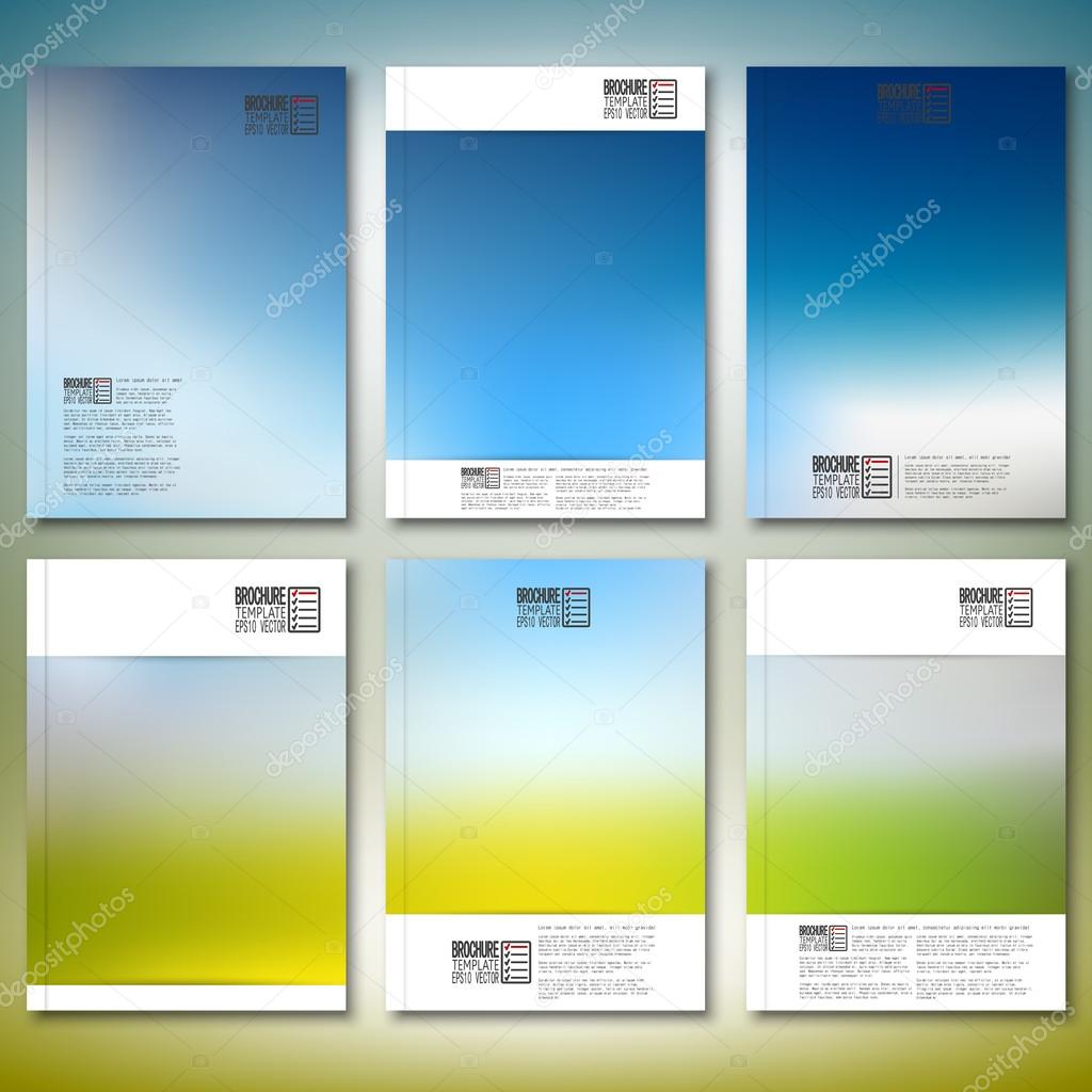 Abstract blurred background. Brochure, flyer or report for business, templates vector
