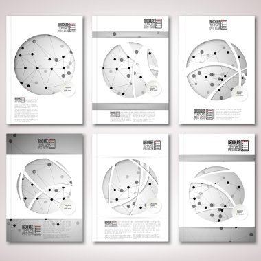 Molekül yapısı arka plan. Broşür, el ilanı ya da rapor iş, şablon vektör için