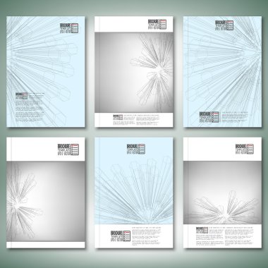 Arka 3d altıgen plan. Broşür, el ilanı ya da iş için rapor, şablonları vektör