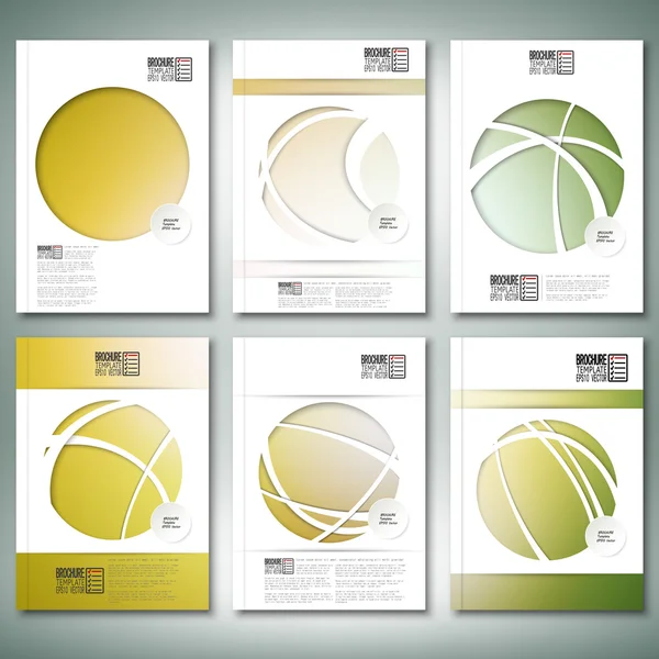 Astratto sfondo verde sfocato. Brochure, volantini o report per business, template vector — Vettoriale Stock