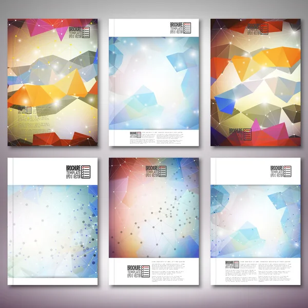 Abstrakte farbige Hintergrund, Dreieck-Design-Vektor. Broschüre, Flyer oder Geschäftsbericht, Vorlagenvektor — Stockvektor