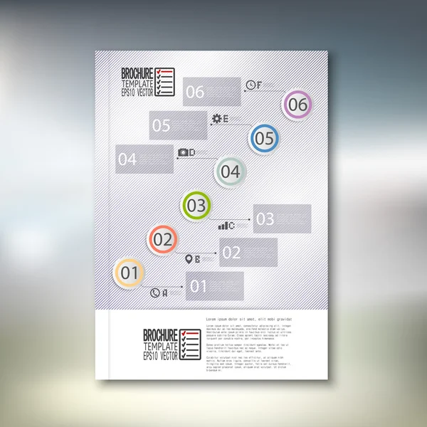 Streszczenie infographic wzór. Broszury, ulotki lub raport dla biznesu, szablon wektor — Wektor stockowy