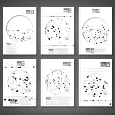 Molekül yapısı arka plan. Broşür, el ilanı ya da rapor iş, şablon vektör için