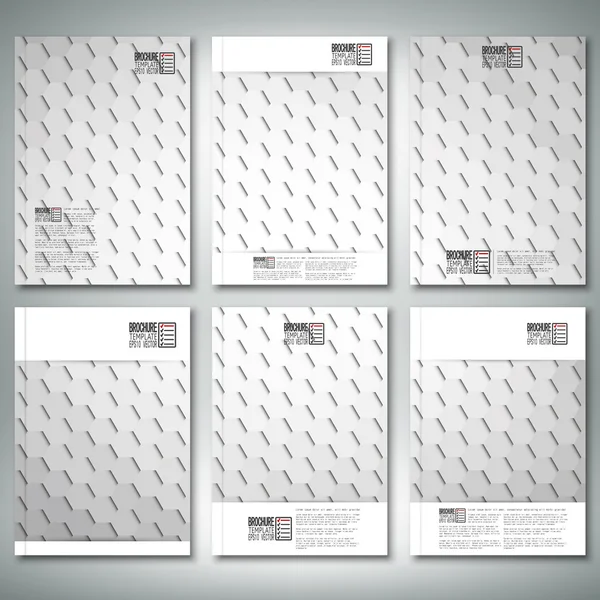 Geometrische Hintergründe, abstrakte sechseckige Muster. Broschüre, Flyer oder Bericht für Unternehmen, Vorlagenvektor — Stockvektor