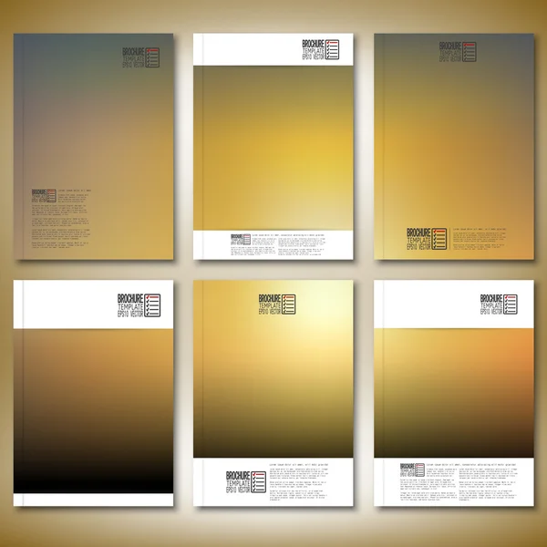 Fondo borroso abstracto. Folleto, folleto o informe para empresas, plantillas vector — Archivo Imágenes Vectoriales