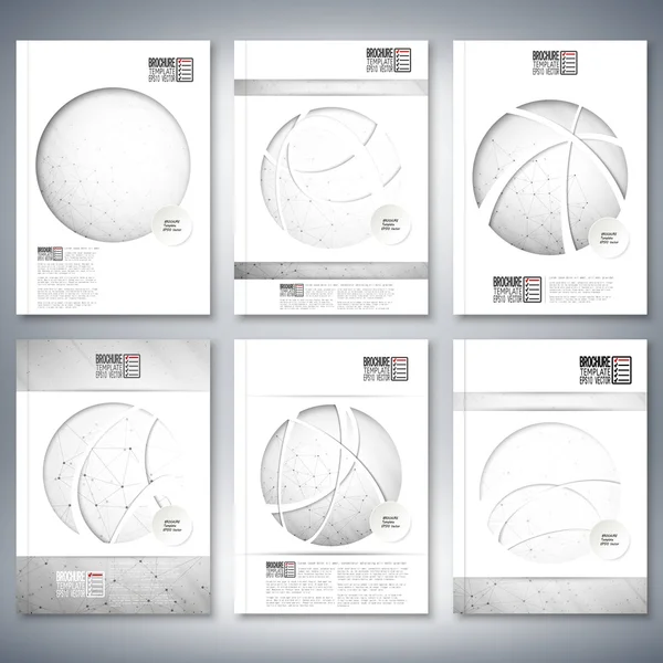 Fondo de estructura molecular. Folleto, folleto o informe para el negocio, vector de plantilla — Archivo Imágenes Vectoriales