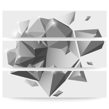 Boyutlu poligonal geometrik arka için modern tasarım ayarla