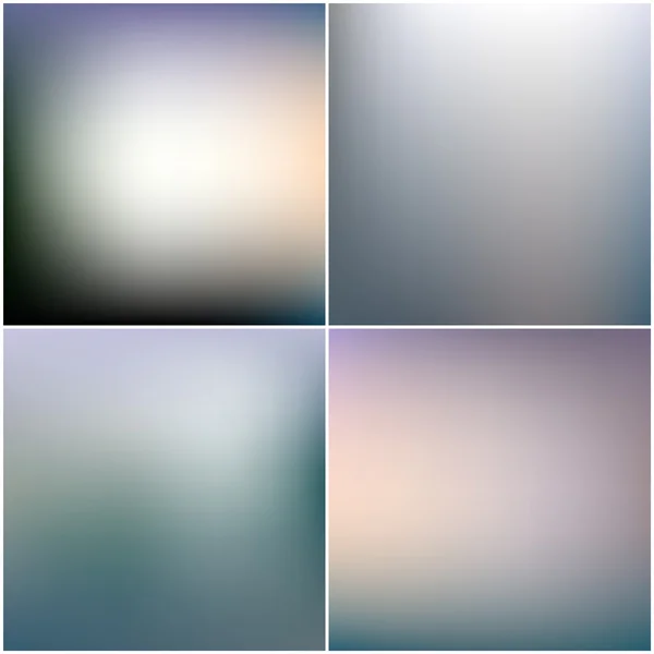 Abstract editable blurred backgrounds set — Stock Vector