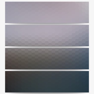 Soyut altıgen üstbilgileri ayarla, tasarlamak vektör bulanık