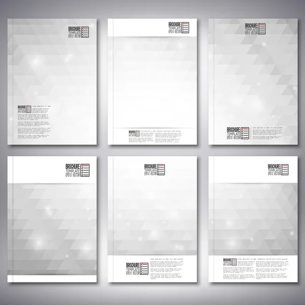 Sfondo grigio astratto, vettore di progettazione triangolo. Brochure, flyer o report per business, template vector — Vettoriale Stock