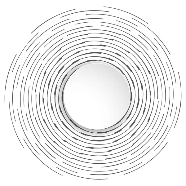 Bannière abstraite cercle avec place pour le texte. Fond circulaire, rotatif, illustration vectorielle — Image vectorielle