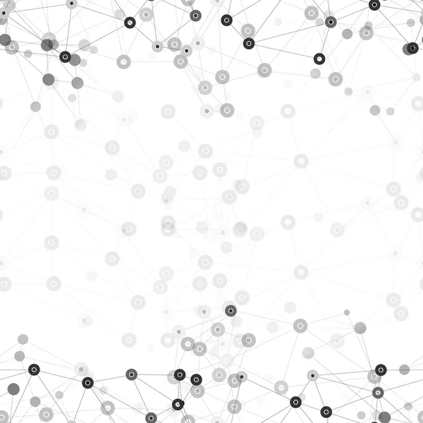 Fondo de estructura molecular, patrón sin costuras. Plantilla de negocio para diseño web, ilustración de vectores de diseño científico — Archivo Imágenes Vectoriales