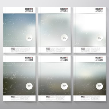 Arka plan bulanık. Broşür, el ilanı ya da iş için rapor, şablonları vektör