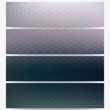 Soyut altıgen üstbilgileri ayarla, tasarlamak vektör bulanık