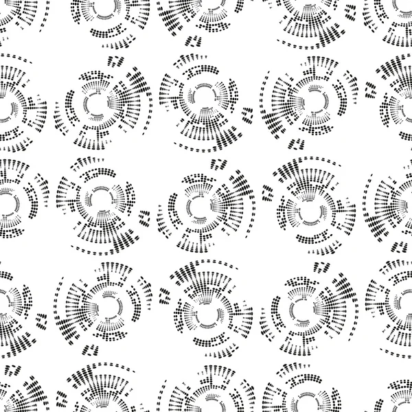 Daireler ile noktalı seamless modeli. Modern şık geometrik arka plan yinelenen. Basit soyut tek renkli vektör doku — Stok Vektör