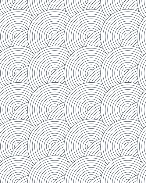 Naadloze patroon met cirkels. Herhalende moderne stijlvolle geometrische achtergronden. Eenvoudige abstracte monochroom vector texturen — Stockvector