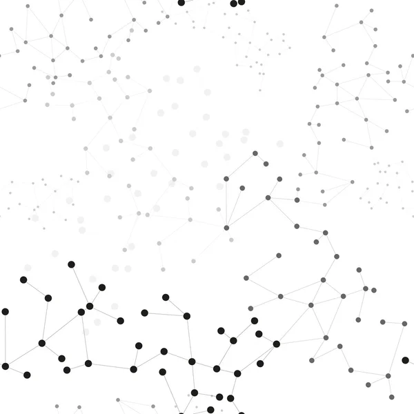 Molekyl struktur bakgrund, sömlösa mönster. Business mall för webdesign, vetenskap design vektor illustration — Stock vektor