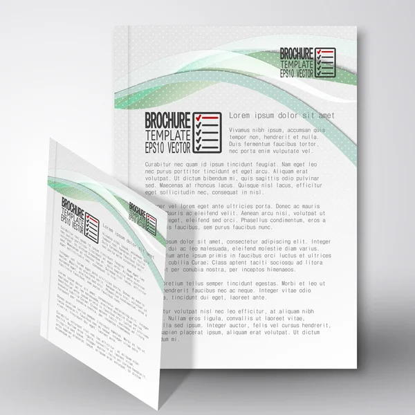 Fond d'onde coloré. Brochure, dépliant ou rapport pour entreprise, vecteur de gabarit — Image vectorielle