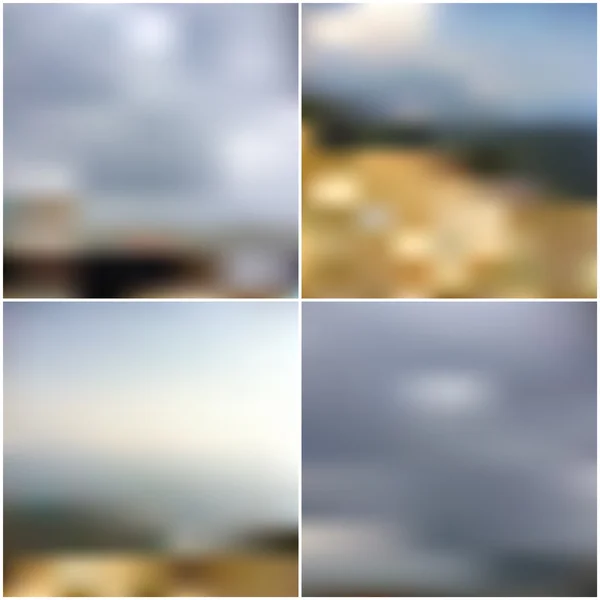 Vector web and mobile interface templates. Editable blurred backgrounds