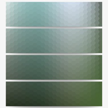 Soyut altıgen üstbilgileri ayarla, tasarlamak vektör bulanık