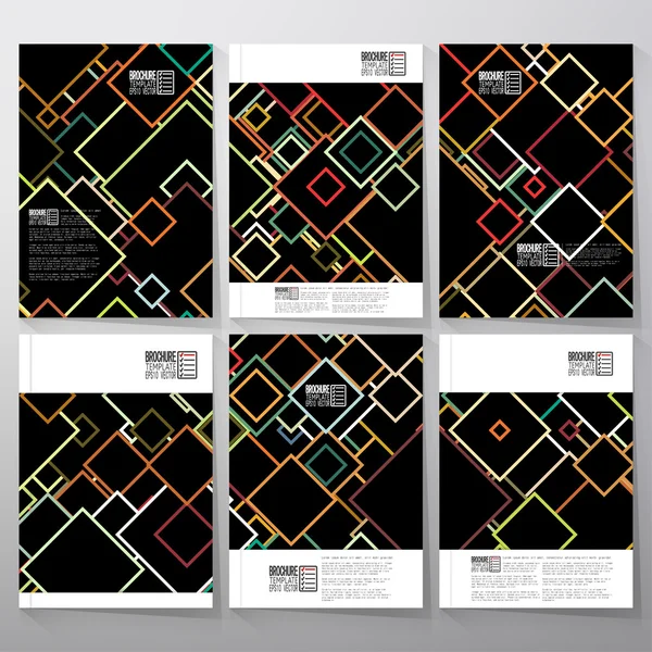 Abstrakter farbiger Hintergrund, quadratischer Designvektor. Geschäftsvektorvorlagen für Broschüren, Flyer oder Booklets — Stockvektor