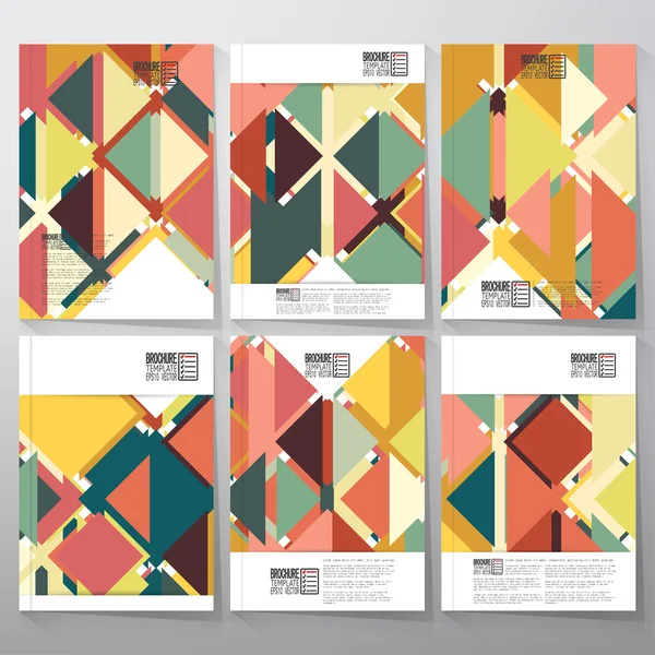 Abstract colored background, triangle design illustration. Business vector templates for brochure, flyer or booklet — Wektor stockowy