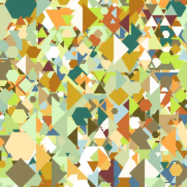 Fondo geométrico colorido, vector de patrón triangular-hexagonal abstracto — Vector de stock