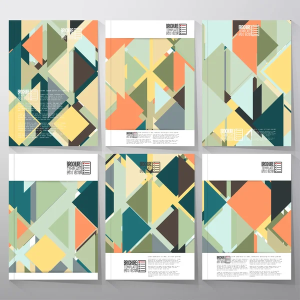 Abstract colored background, triangle design illustration. Business vector templates for brochure, flyer or booklet — Stockvector