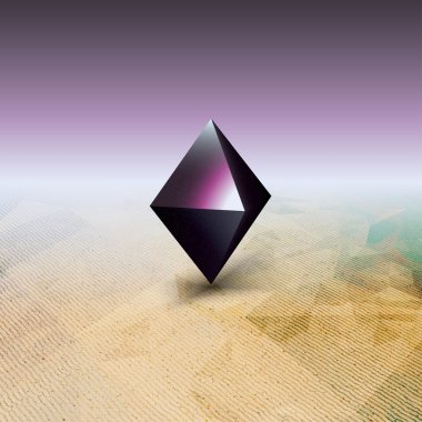 Abstract geometric shape, scientific graphic design. Futuristic vector illustration