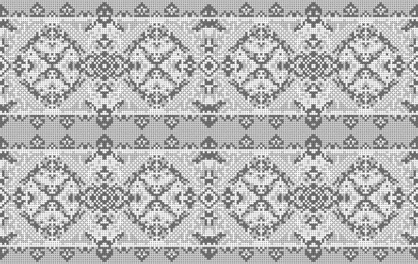 Traditional national embroidered seamless pattern. Abstract vector texture — Stok Vektör