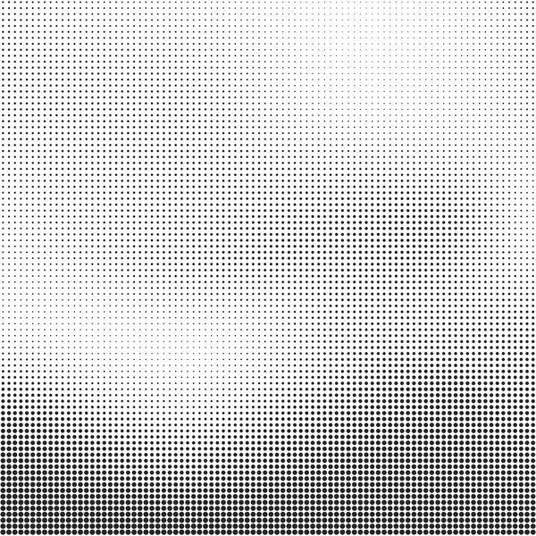 ハーフトーン ベクトルの背景。白い背景の黒い点は、抽象的なハーフトーン — ストックベクタ