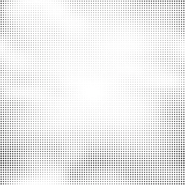 Halbtonnahtloser Vektorhintergrund. abstrakter Halbton-Effekt mit schwarzen Punkten auf weißem Hintergrund — Stockvektor
