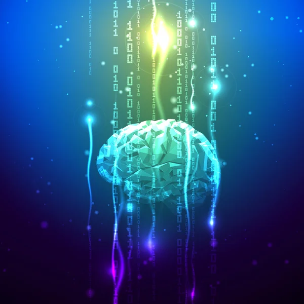 Αφηρημένη έννοια του human εγκέφαλοs δραστηριότητα — Διανυσματικό Αρχείο