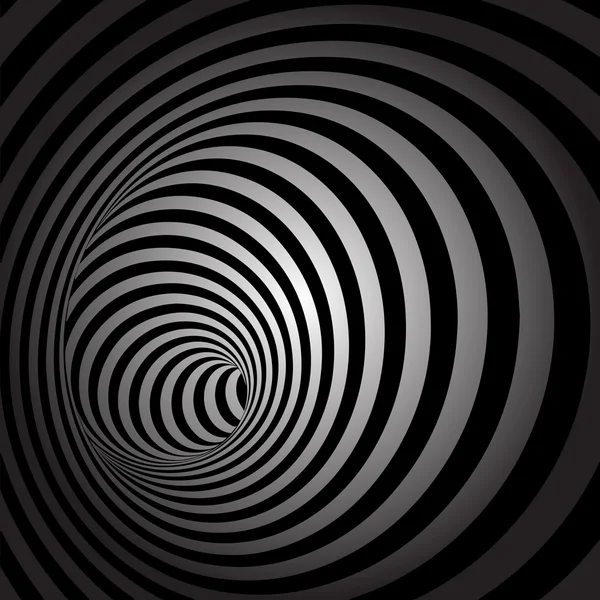 螺旋条纹抽象隧道背景 — 图库矢量图片