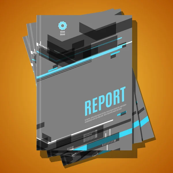 Modern Brochure, Annual report Design Template. — Stock Vector