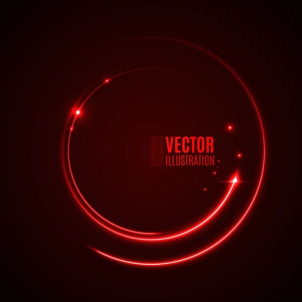 Cercuri luminoase abstracte energetice — Vector de stoc