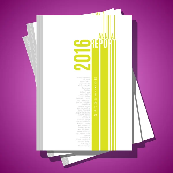 Moderne vector abstracte brochure voorbladsjabloon. — Stockvector