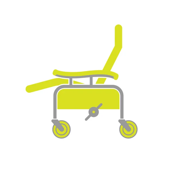 Icône plate de chaise chirurgicale — Image vectorielle