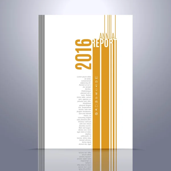 Modèle de conception vectorielle pour le rapport annuel, le livre, la couverture, la brochure, la brochure, la présentation ou le dépliant en format A4 Taille de la page . — Image vectorielle