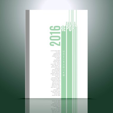 Faaliyet raporu için tasarım şablonu.