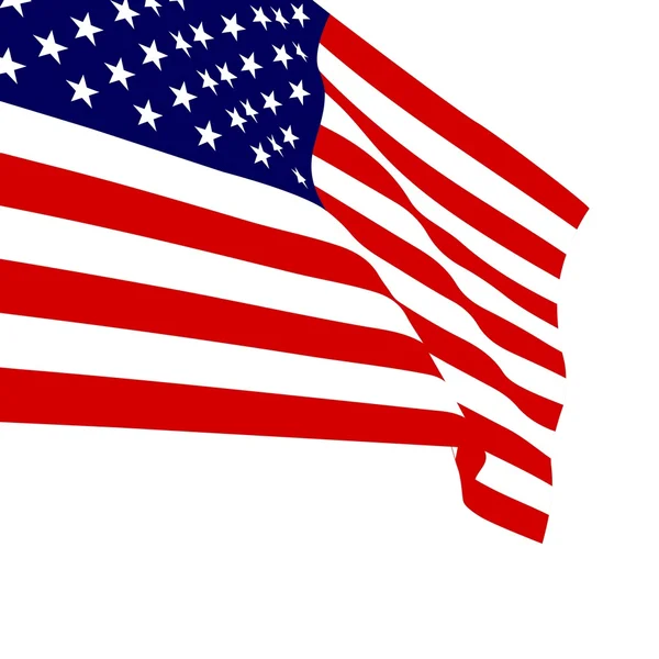 Amerikan Bayrak vektör illüstrasyonu — Stok Vektör