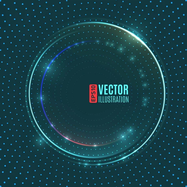 Energía brillante círculo vector fondo — Vector de stock