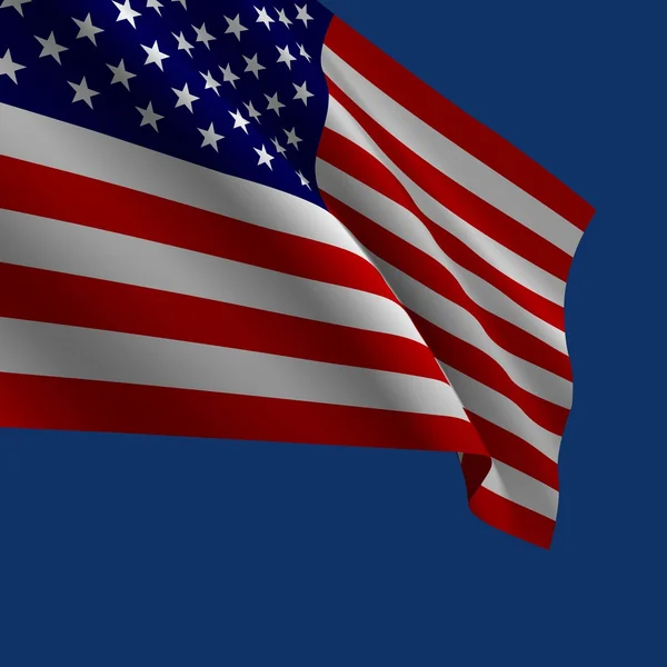 Amerikaanse vlag vector illustratie — Stockvector