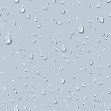 Su şeffaf damla Seamless Modeli.
